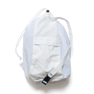 #004 Ripstop x Nylon One Shoulder Bag / White